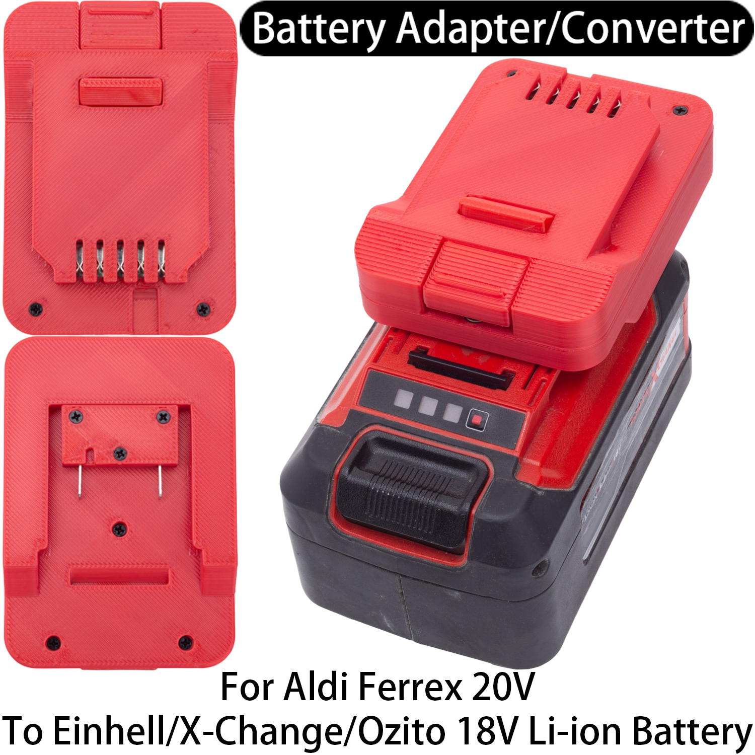 Power Tools Einhell - Battery Adapter For Aldi Ferrex 20V