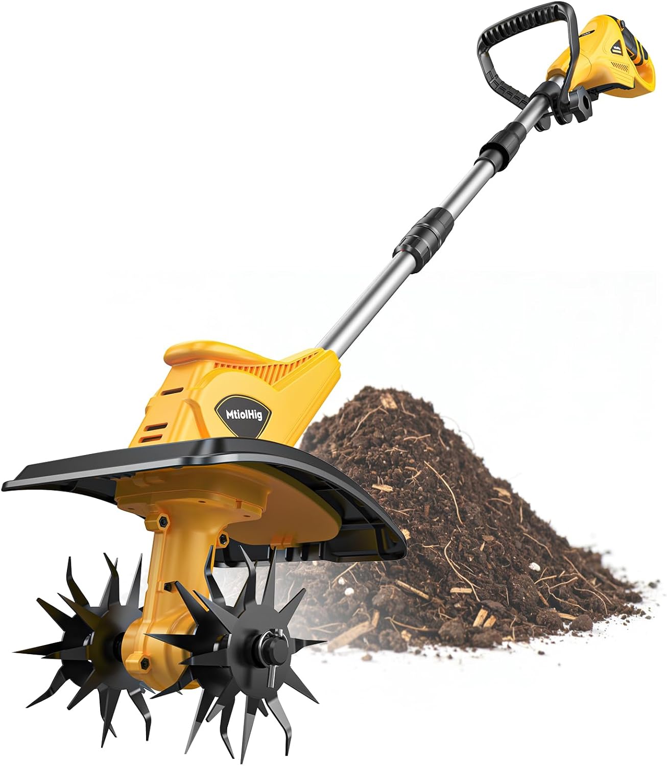 Power Tools Usa - Cordless Tiller Cultivator Compatible with Dewalt