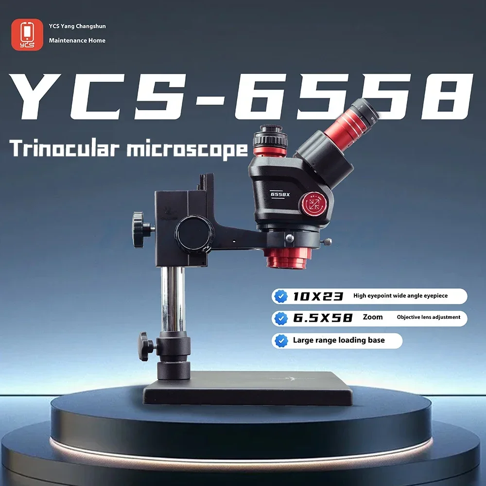 Power Tools Zoom - YCS 6558S HD Trinocular Microscope with
