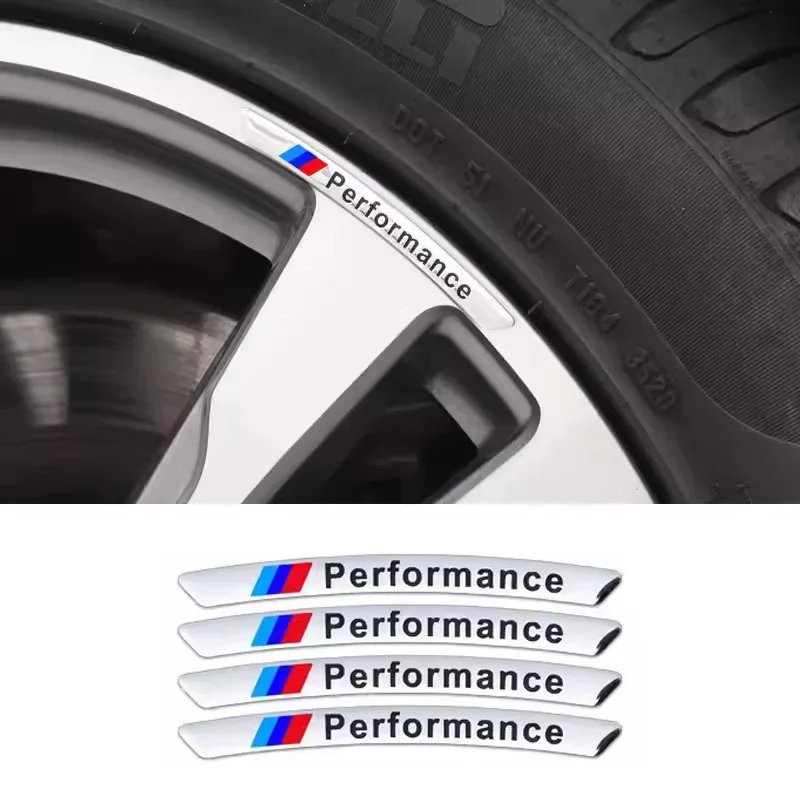Power Tools Logo - 4pcs Car Wheel Hub Edge Sticker