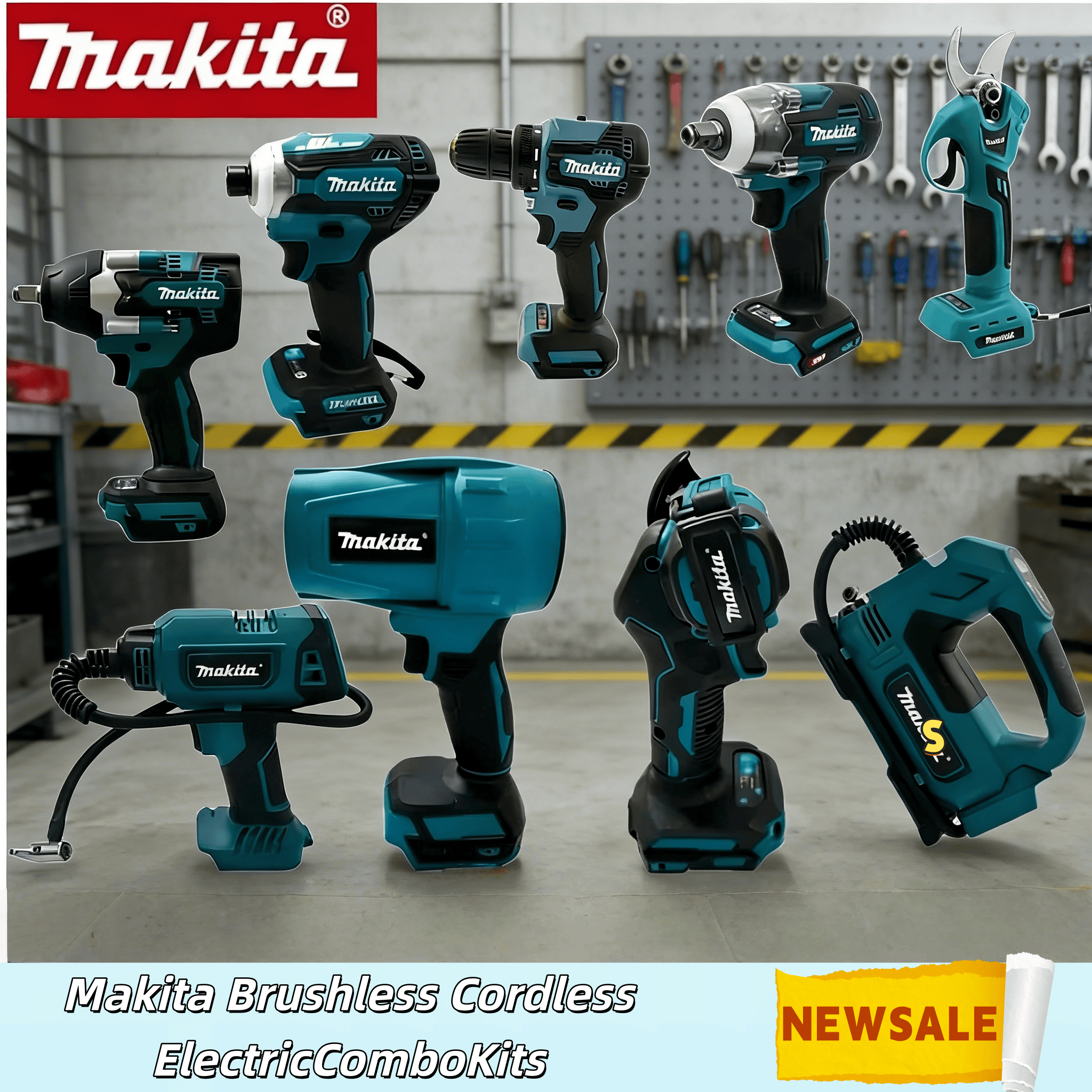 Combo Power Tools - Makita Brushless Cordless Hammer Drill, Angle