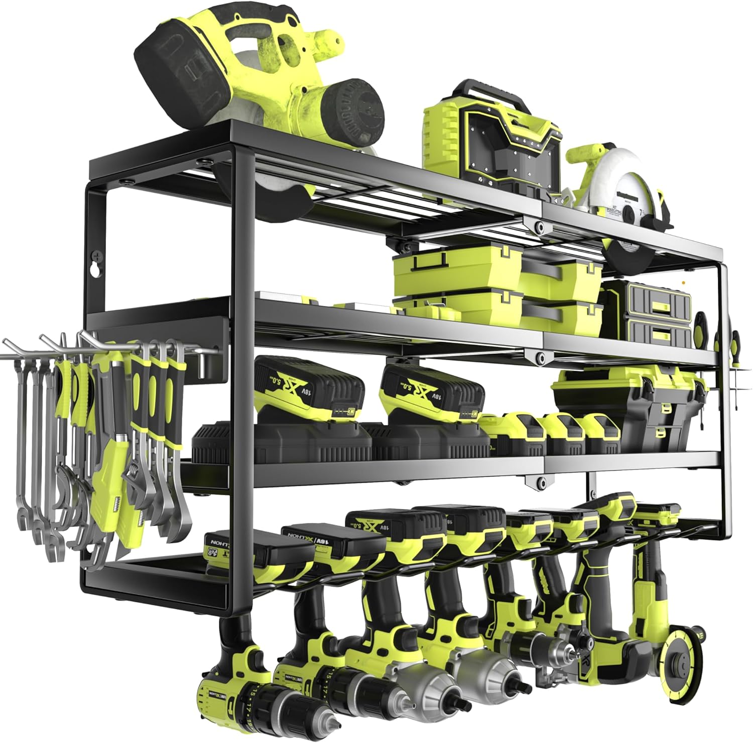 4 Layer Wall Mount Power Tool  - Power Tools Holder recension och pris
