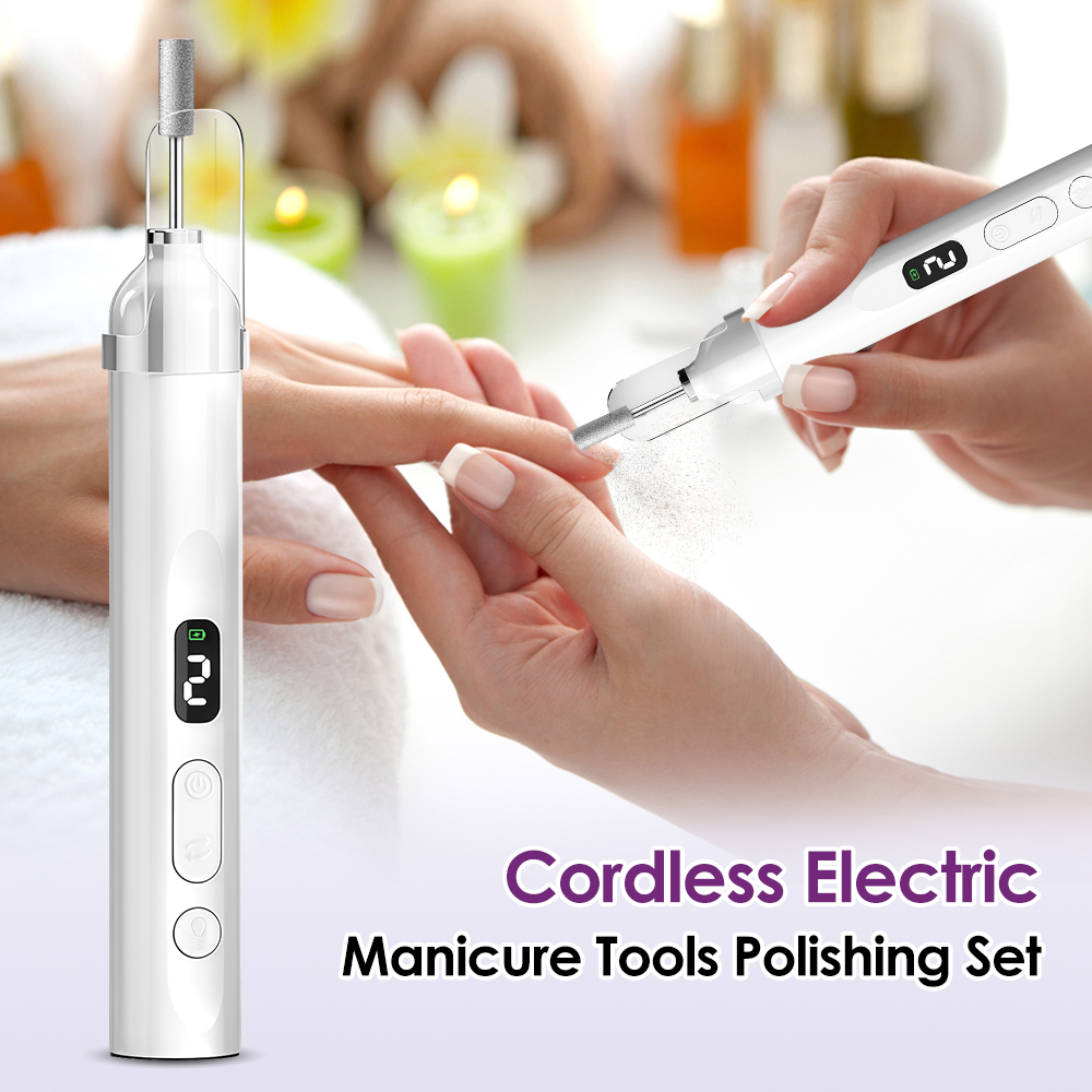 Cordless Electric Nail Drill w - Power Tools Kit Set recension och pris