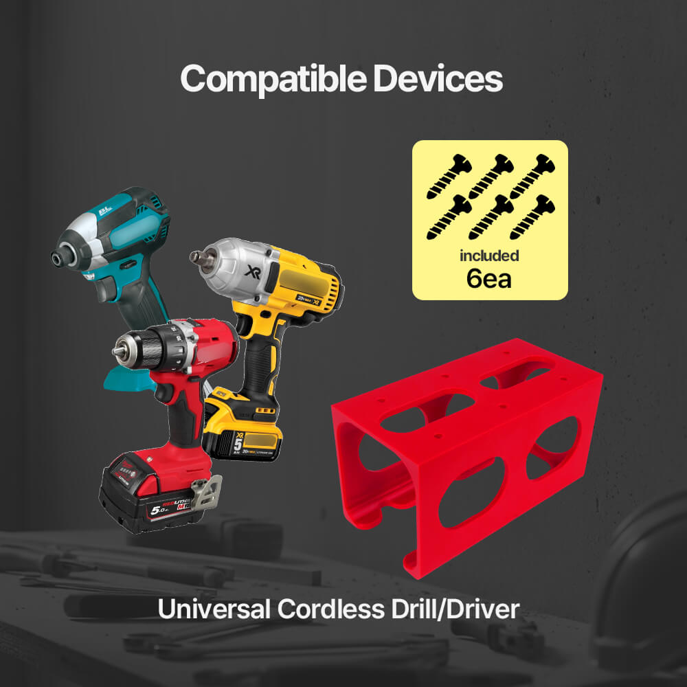 Universal 18V Drill Wall Mount - Power Tools Holder recension och pris