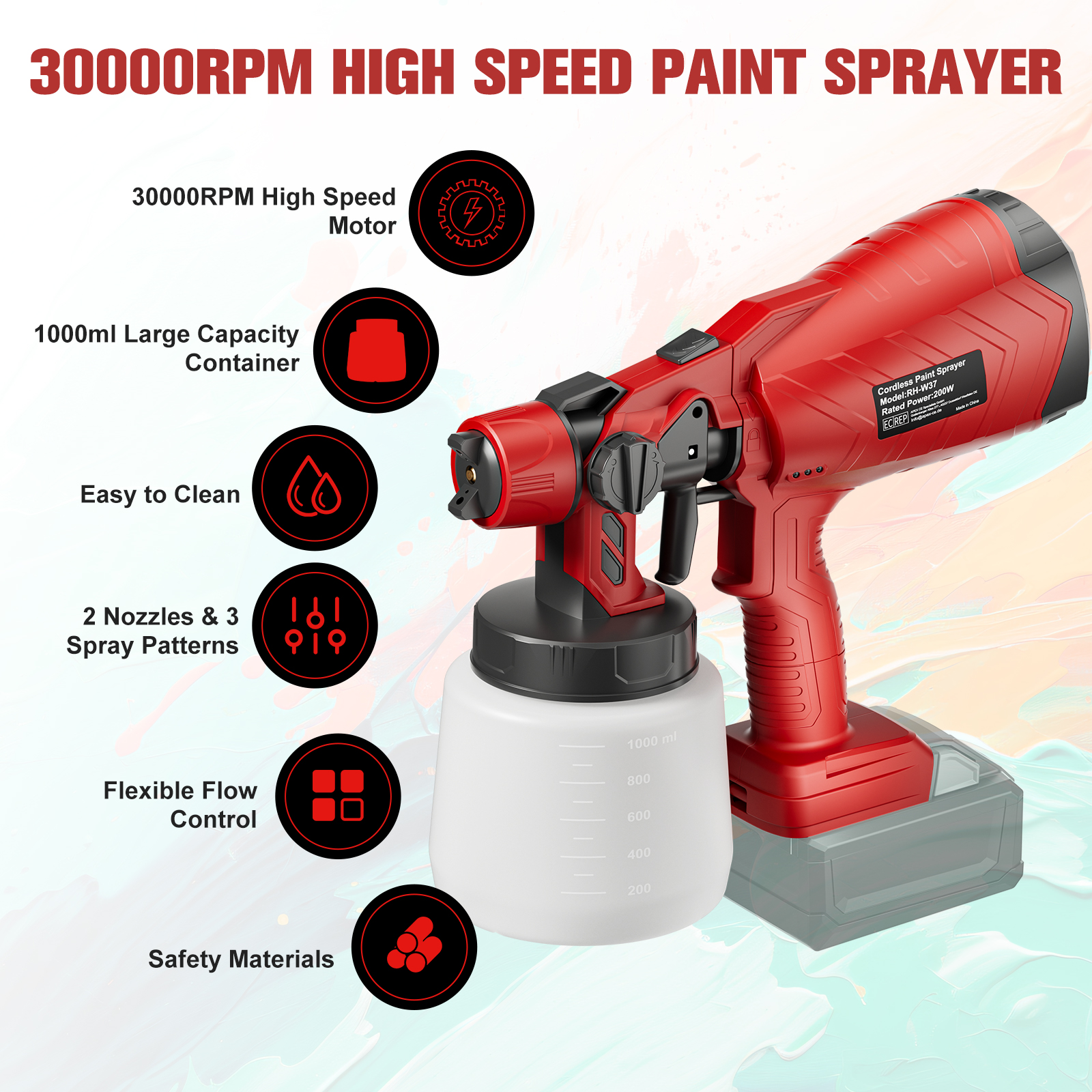 Cordless Electric Spray Gun Fo - Power Tools For Windows recension och pris