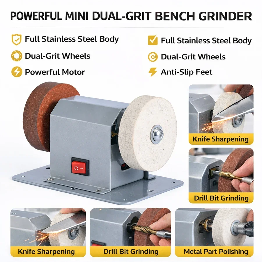 Mini Electric Bench Grinder Sh - Power Tools Grinder recension och pris