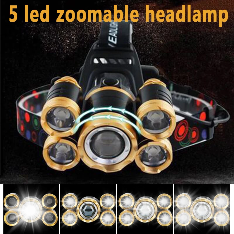 5LED T6 Head Lamp Zoom Flashli - Power Tools Zoom recension och pris