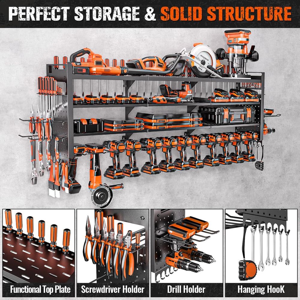 Large Power Tool Organizer Wal - Power Tools Holder recension och pris
