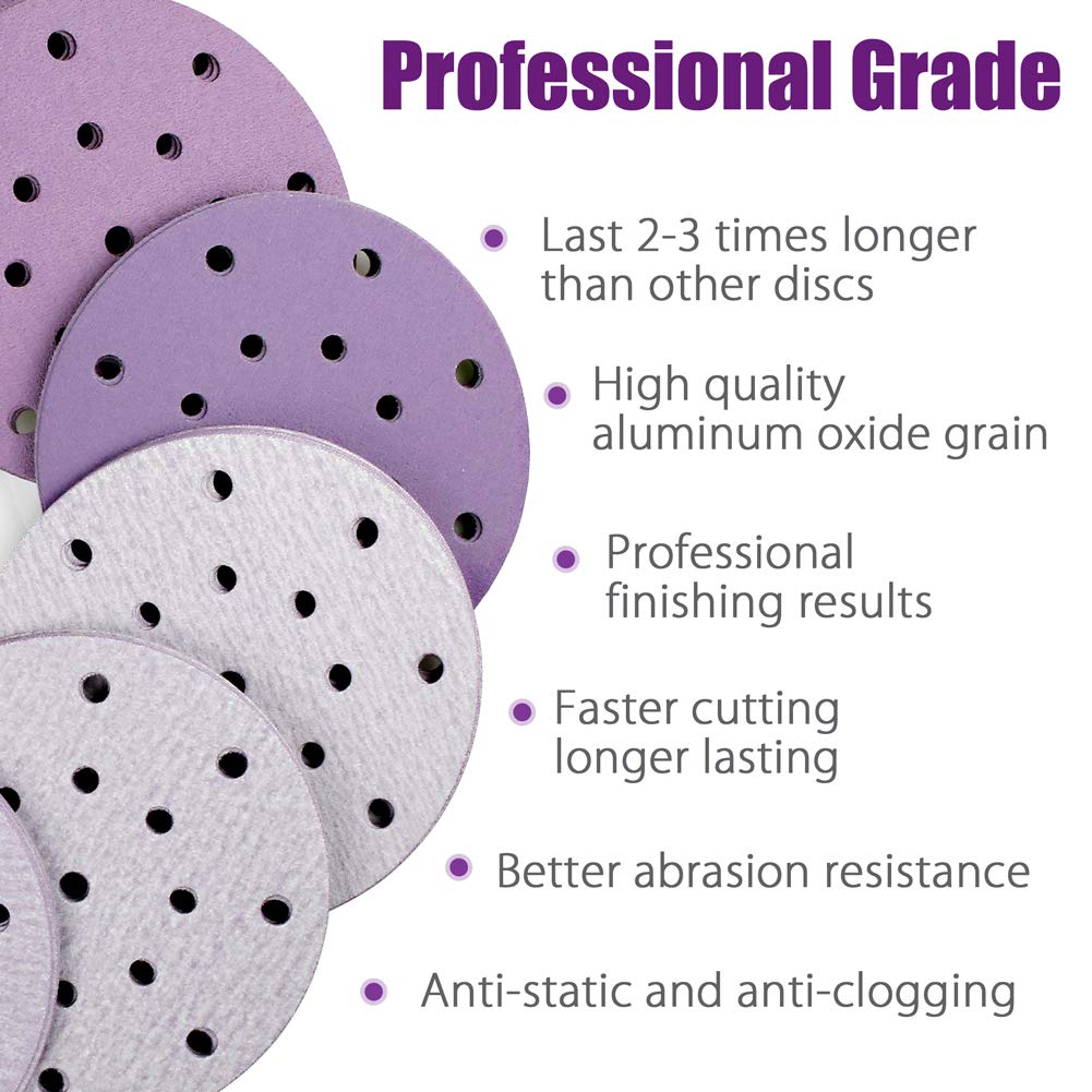 6 Inch 17 Hole Sanding Discs 6 - Random Orbital Sander recension och pris
