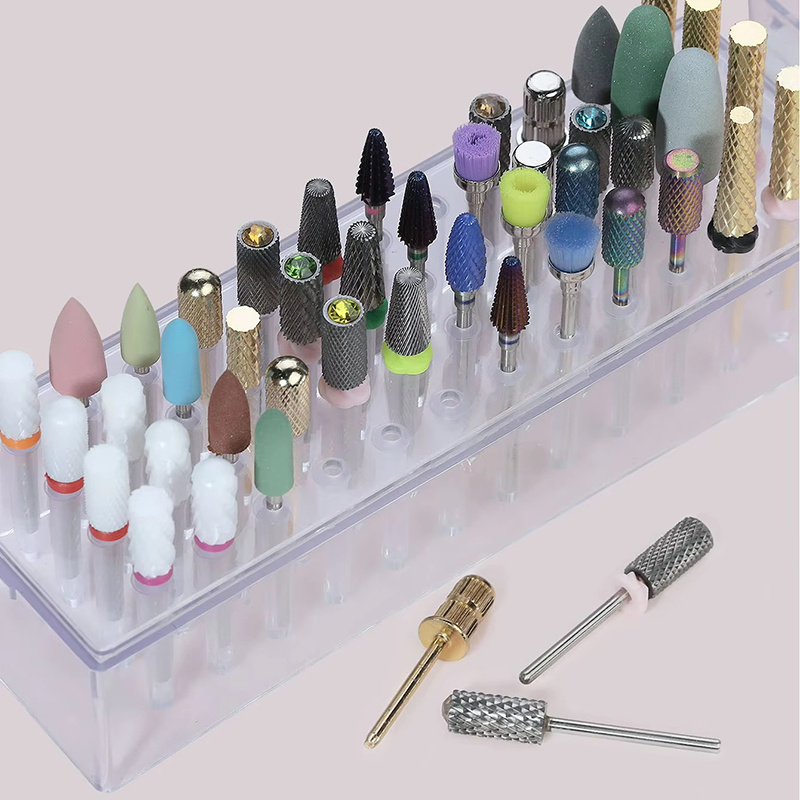 48 Holes Clear Nail Drill Bits - Power Tools Holder recension och pris