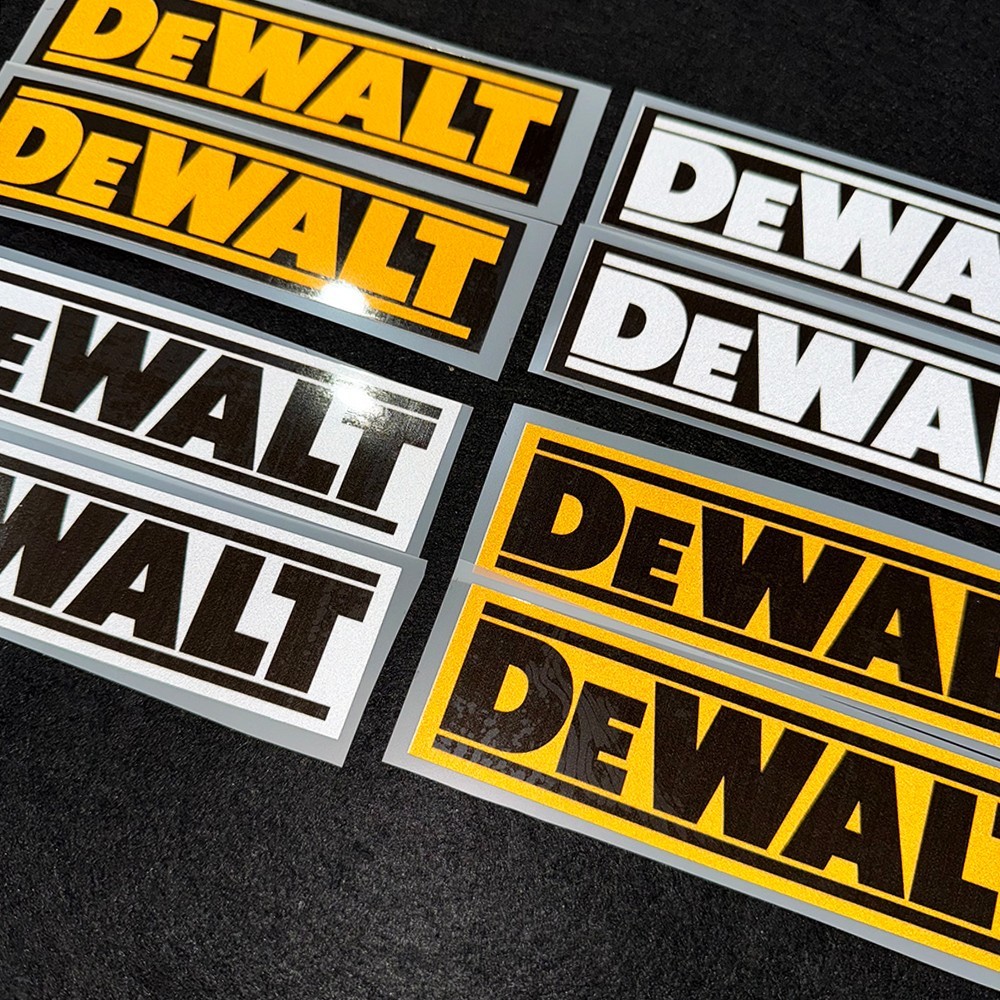 Reflective DEWALT Logo Sticker - Power Tools Logo recension och pris