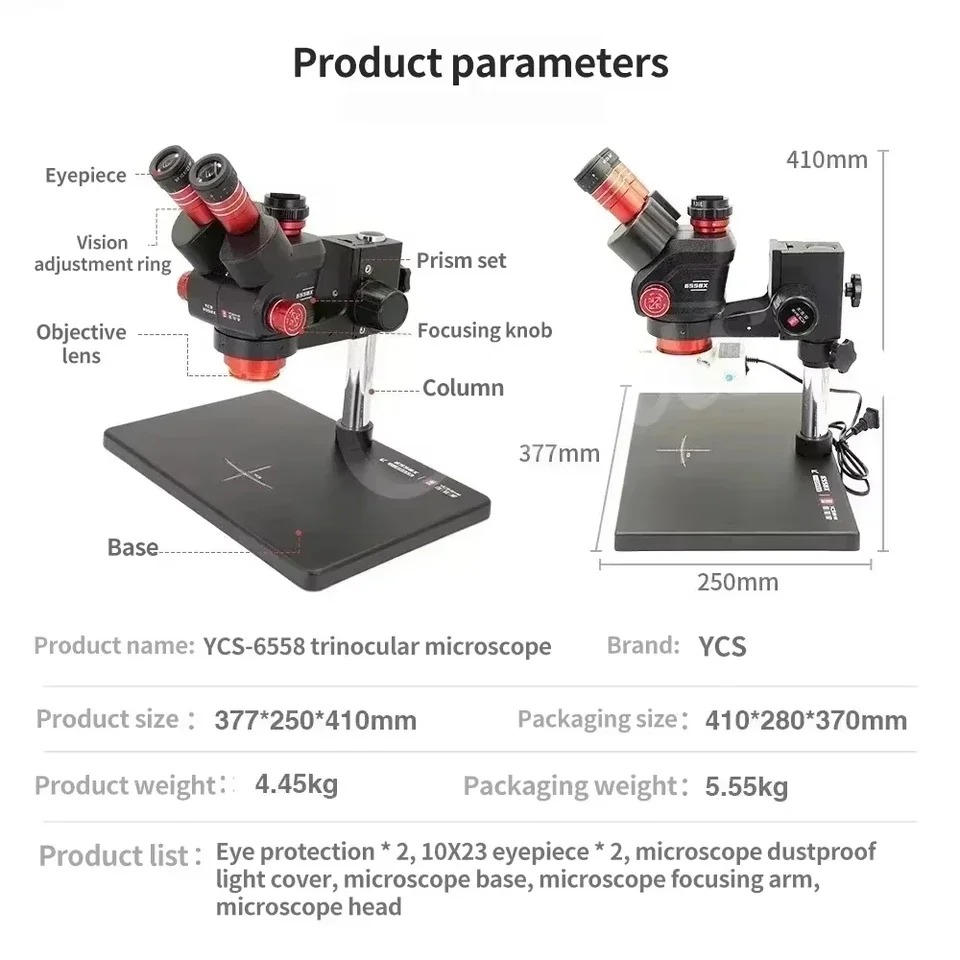 YCS 6558X Trinocular Microscop - Power Tools Zoom recension och pris