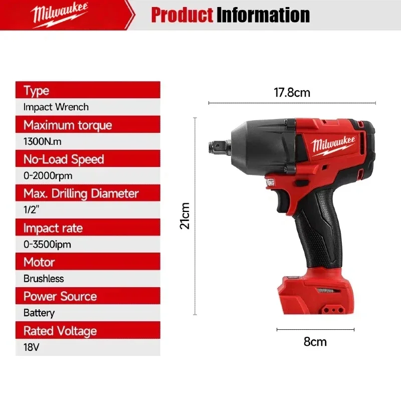 Milwaukee 18V Cordless Impact  - Power Tools For Home recension och pris