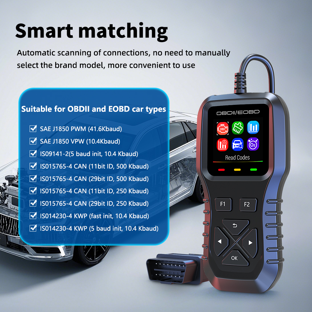 Auto Electronics New K1 OBDII/ - Power Tools English recension och pris