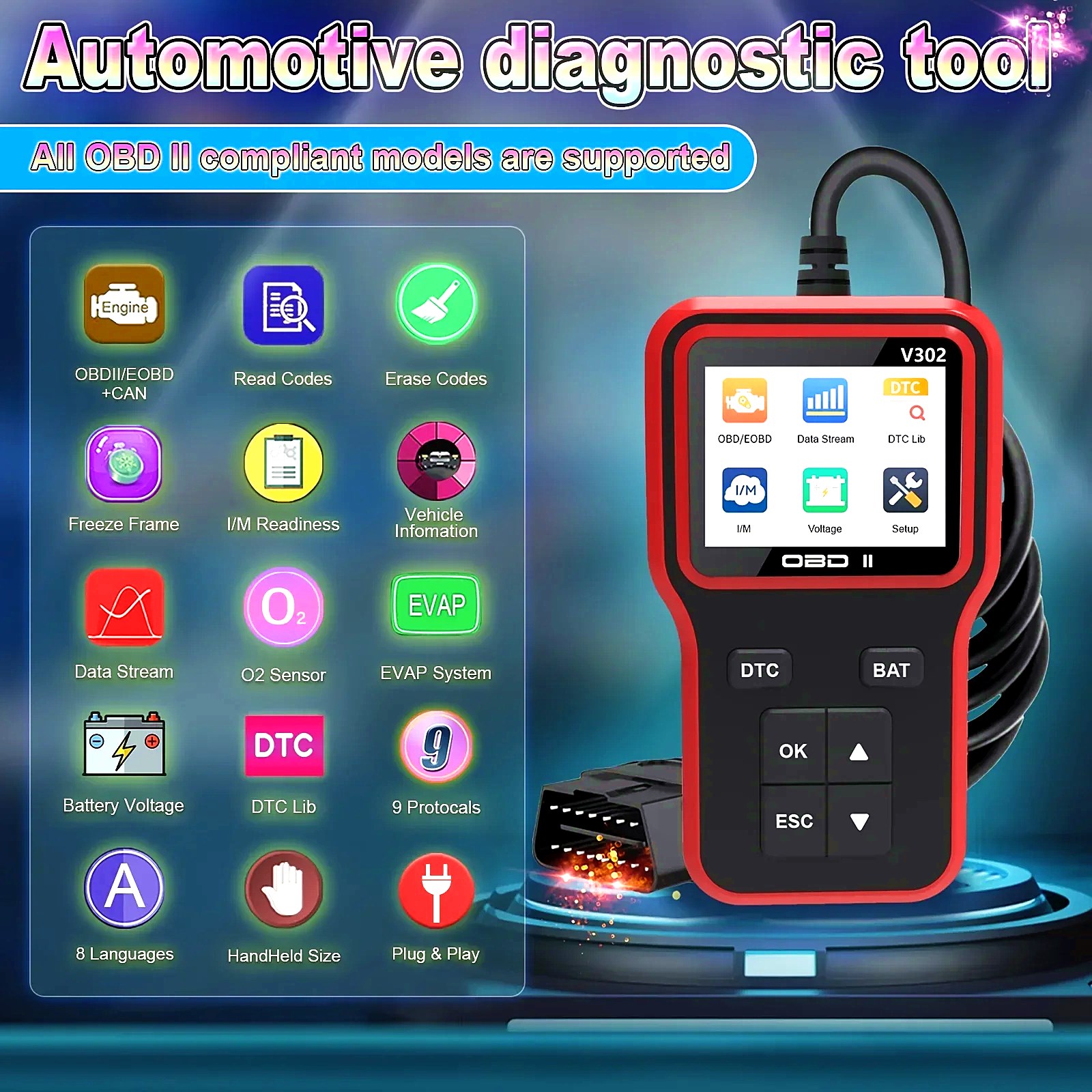 Professional Car Code Reader D - Power Tools English recension och pris