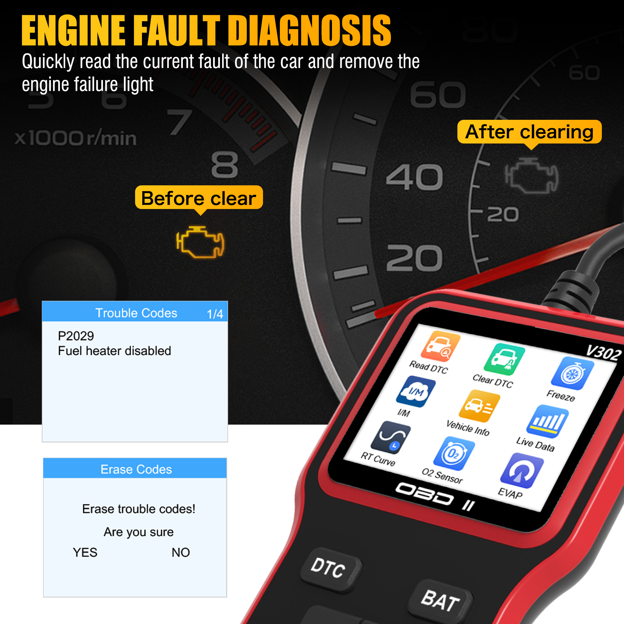 Professional Car Code Reader D - Power Tools English recension och pris